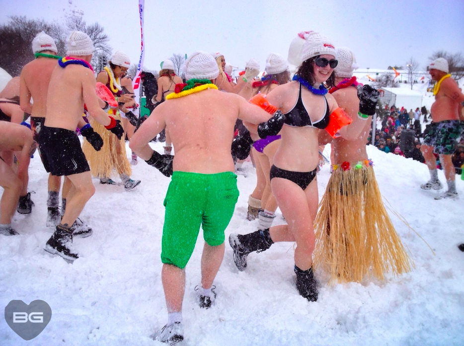 Exploring Quebec, Canada - Most European City in North America? 9 Bain de neige Quebec Winter Carnival © The Blonde Gypsy