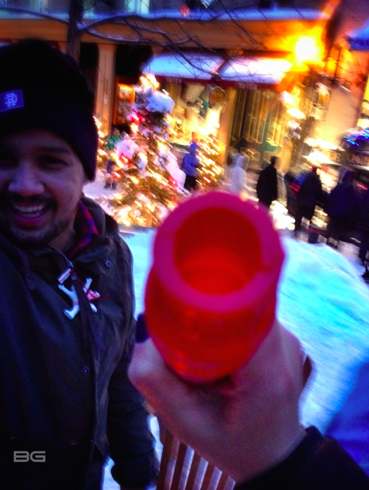 Exploring Quebec, Canada - Most European City in North America? 14 Barrell of a Caribou cane Quebec © The Blonde Gypsy