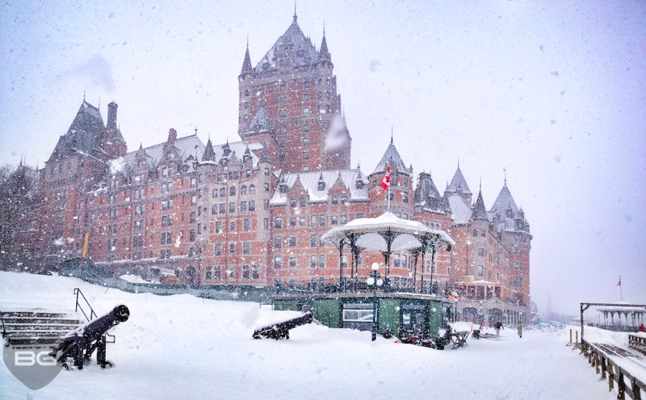 Exploring Quebec, Canada - Most European City in North America? 19 Chateau Frontenac snow Quebec Canada © The Blonde Gypsy