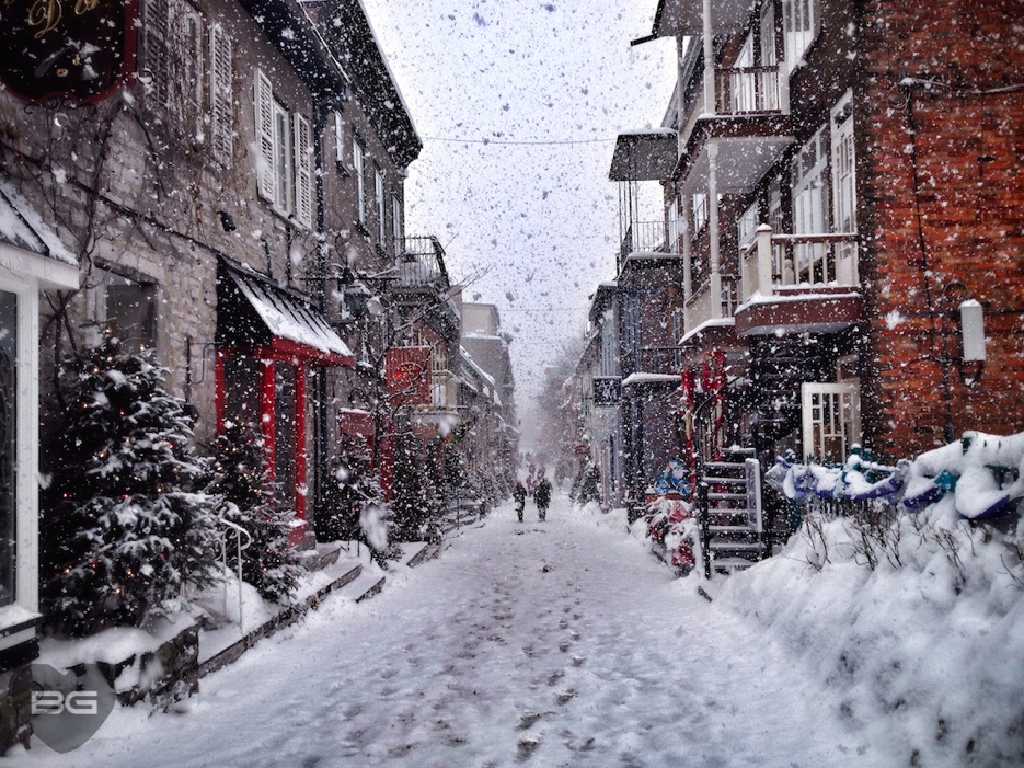 Exploring Quebec, Canada - Most European City in North America? 18 Snowy Petit Champlain Quebec Canada © The Blonde Gypsy