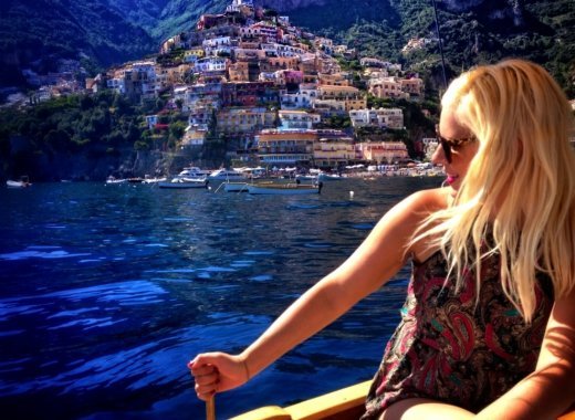 Blonde Gypsy in Positano Italy Day Trip from Rome © The Blonde Gypsy Feat