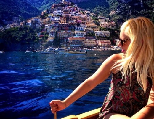 Blonde Gypsy in Positano Italy Day Trip from Rome © The Blonde Gypsy Feat