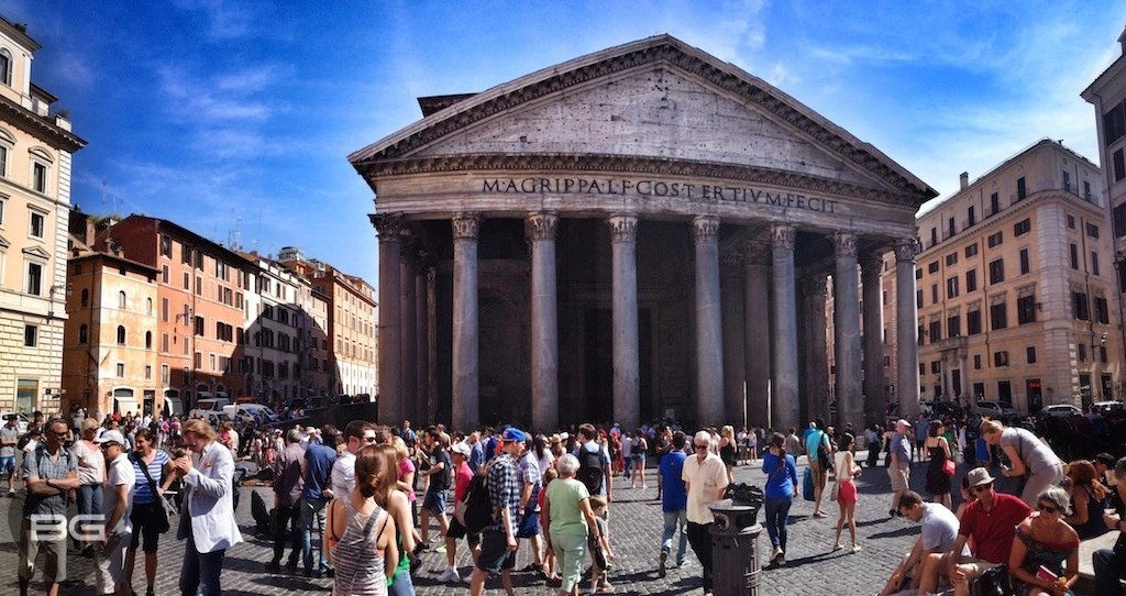 Parthenon Rome Italy Pano © The Blonde Gypsy