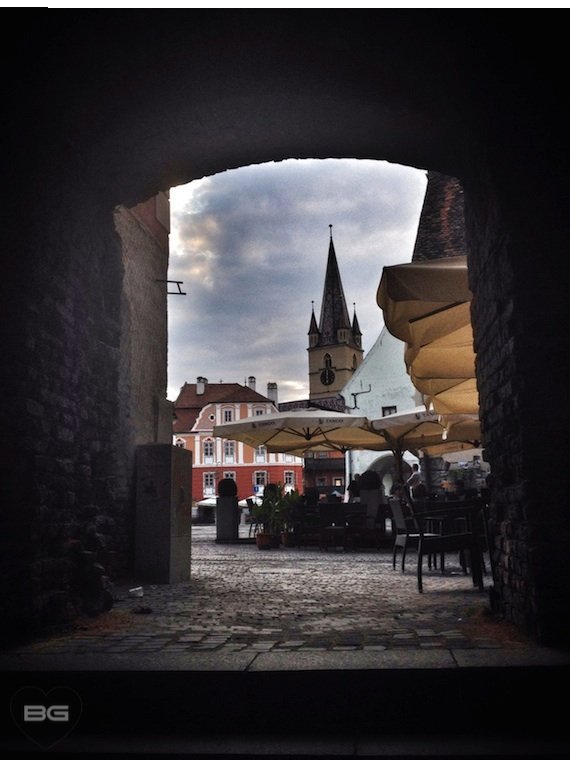 Passageway to Piata Mica Sibiu, Romania Transylvania © The Blonde Gypsy