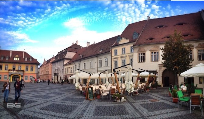 Piata Mare Houses Sibiu, Romania Transylvania © The Blonde Gypsy