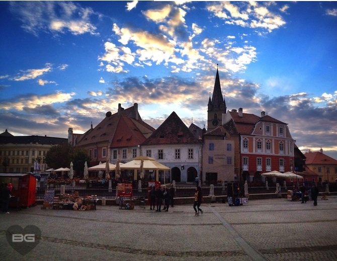 Piata Mica Panorama Sibiu, Romania Transylvania © The Blonde Gypsy