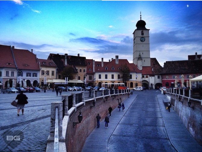 Piata Mica from Liars' Bridge Sibiu, Romania Transylvania © The Blonde Gypsy