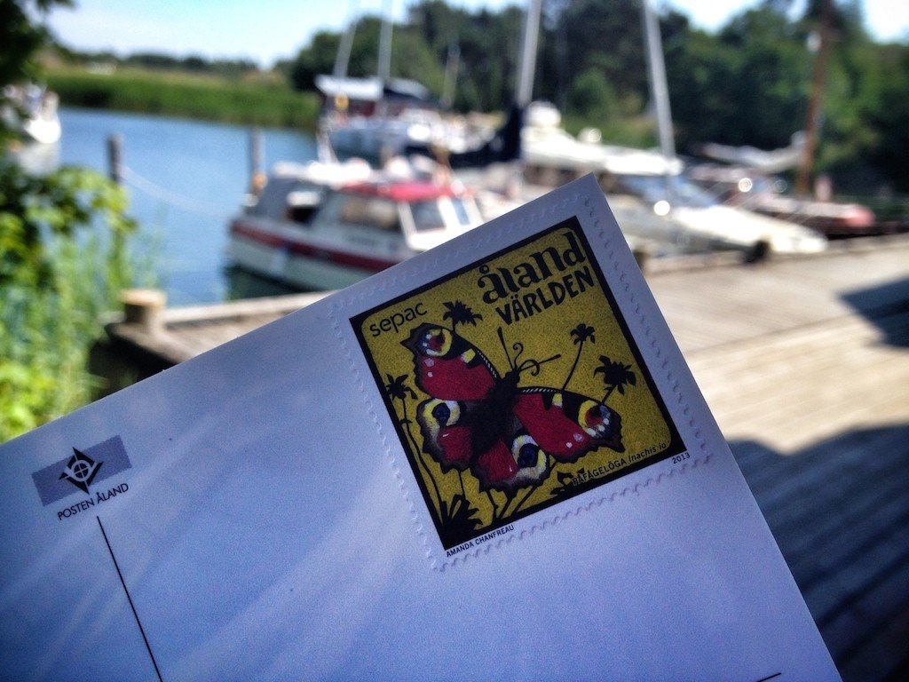 Summer Vibes from Finland's Archipelago: Nagu, Kökar & Mariehamn 19 Åland stamp in Kökar, Finland © The Blonde Gypsy