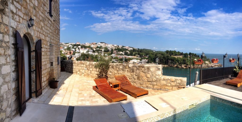 Rooftop pool at Palata Venezia in Ulcinj, Montenegro © The Blonde Gypsy