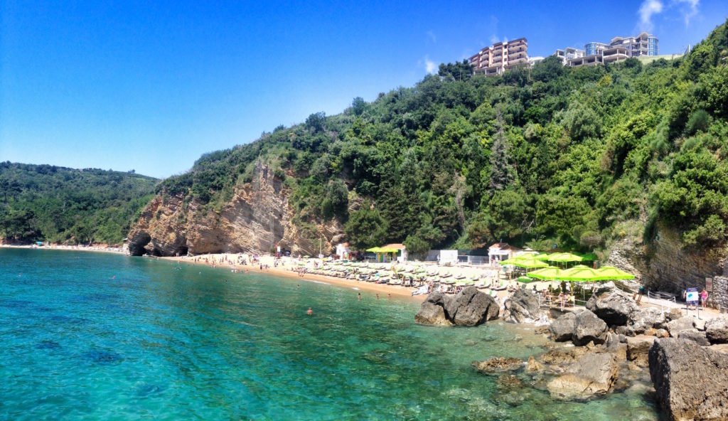 Mogren Beach in Budva, Montenegro © The Blonde Gypsy