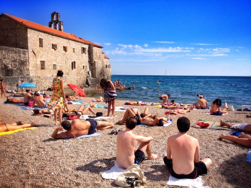 Old Town Beach in Budva, Montenegro © The Blonde Gypsy