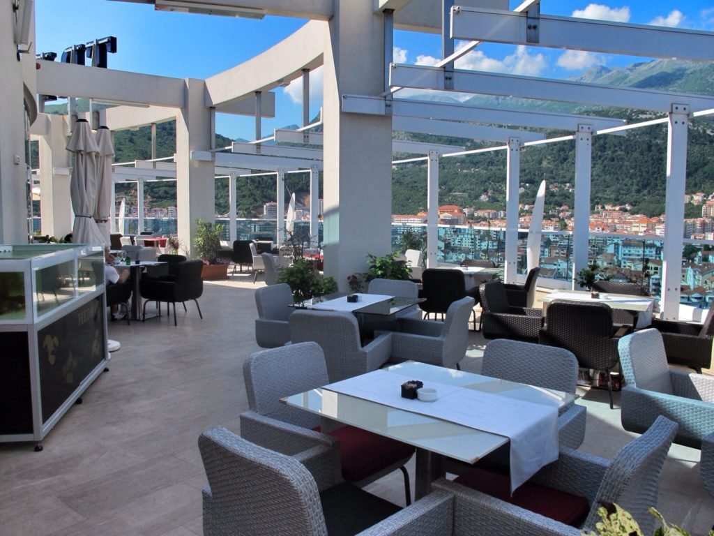 Rooftop restaurant on TreCanne in Budva, Montenegro © The Blonde Gypsy