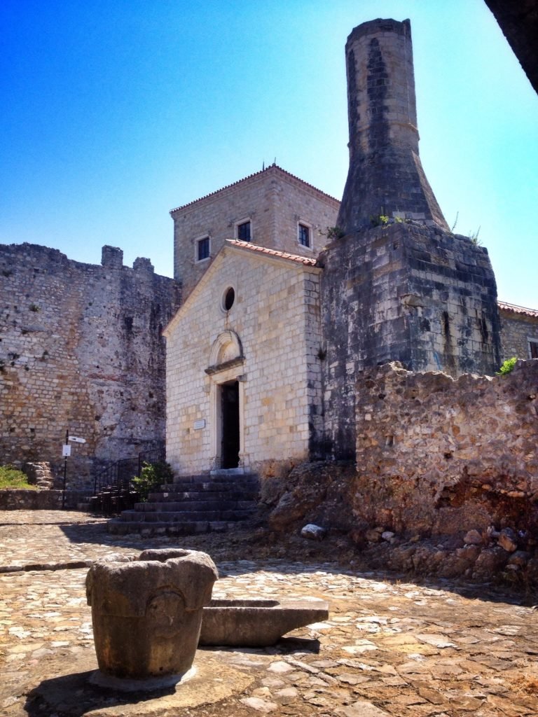 Slave Square and Church:Mosque in Stari Grad Ulcinj, Montenegro © The Blonde Gypsy