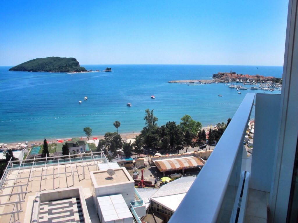 View of Old Town from Tre Canne in Budva, Montenegro © The Blonde Gypsy