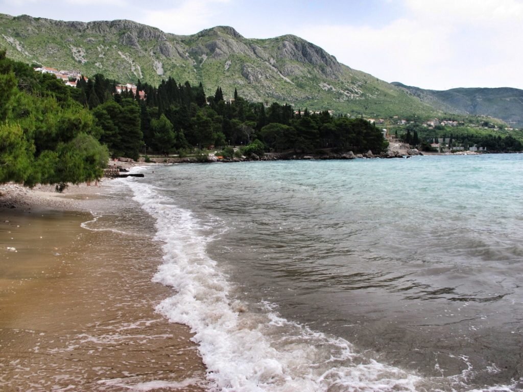 Beach in Srebreno from Sheraton Dubrovnik Riviera Croatia © The Blonde Gypsy