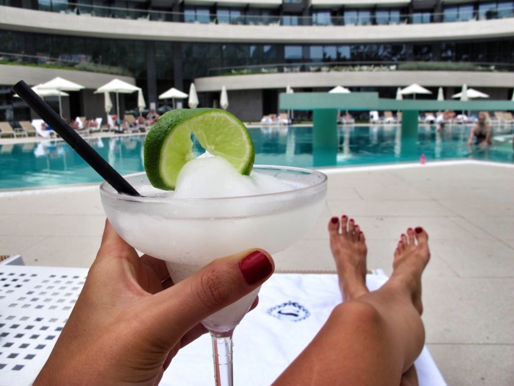 Chilling by the pool at Sheraton Dubrovnik Riviera Croatia © The Blonde Gypsy
