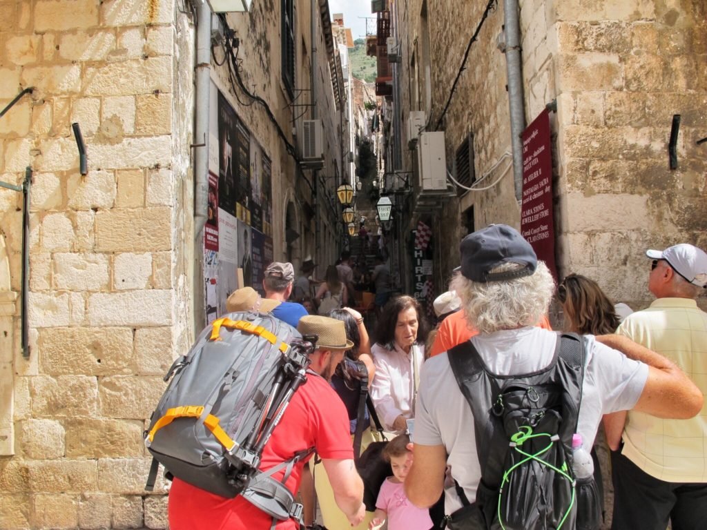 Crowded alleyways of Dubrovnik, Croatia © The Blonde Gypsy