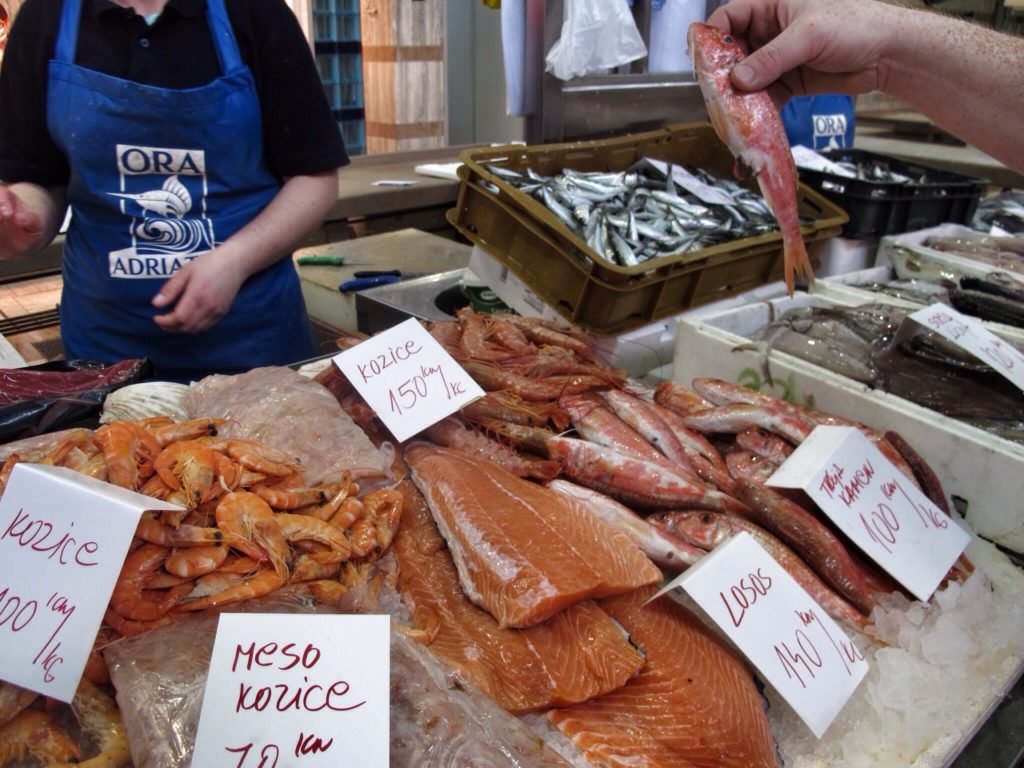 48 Hours in Croatia’s Capital of Cool with Westin Zagreb 9 Fresh fish shopping at Dolac Market in Zagreb, Croatia © The Blonde Gypsy