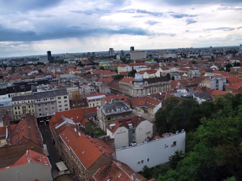 48 Hours in Croatia’s Capital of Cool with Westin Zagreb 24 View of Lower Town from Strossmayer Promenade Zagreb Croatia © The Blonde Gypsy