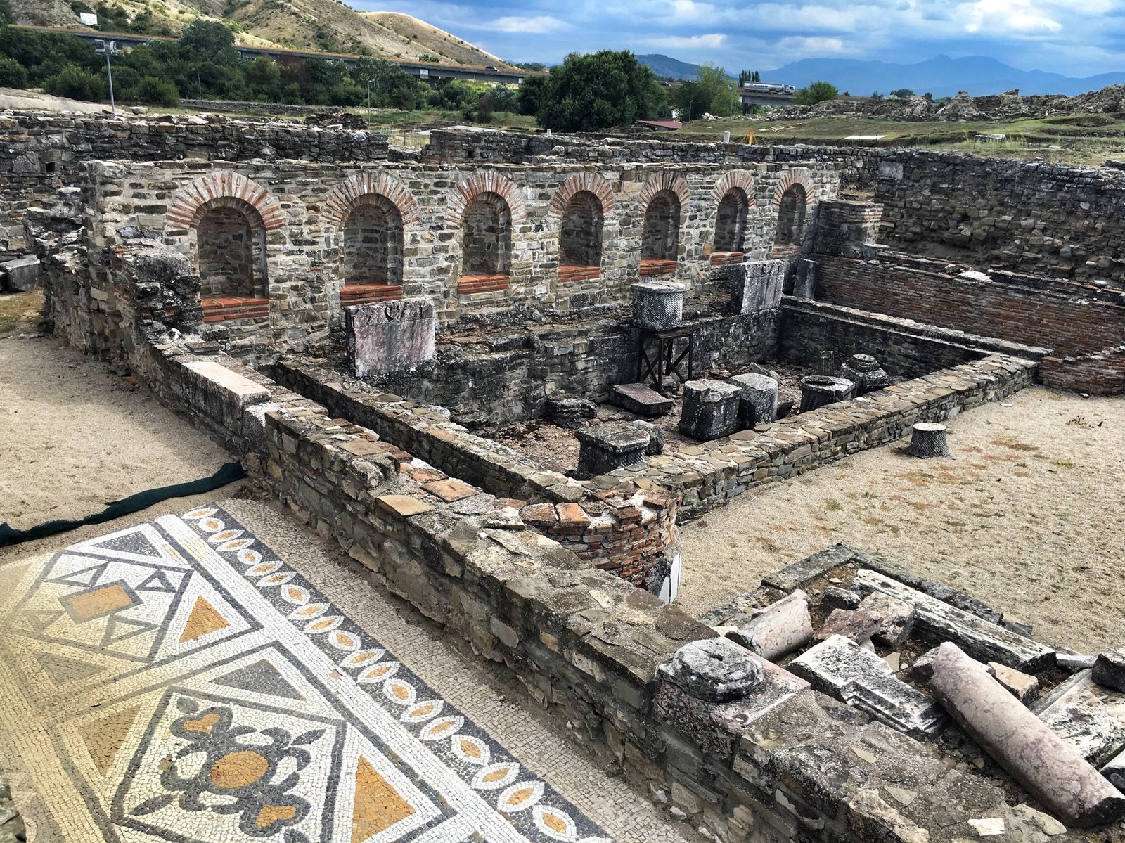 On the Wine Trail in Central Macedonia: Popova Kula, Demir Kapija & Stobi 26 Ancient palace and mosaics in Stobi, Macedonia © The Blonde Gypsy