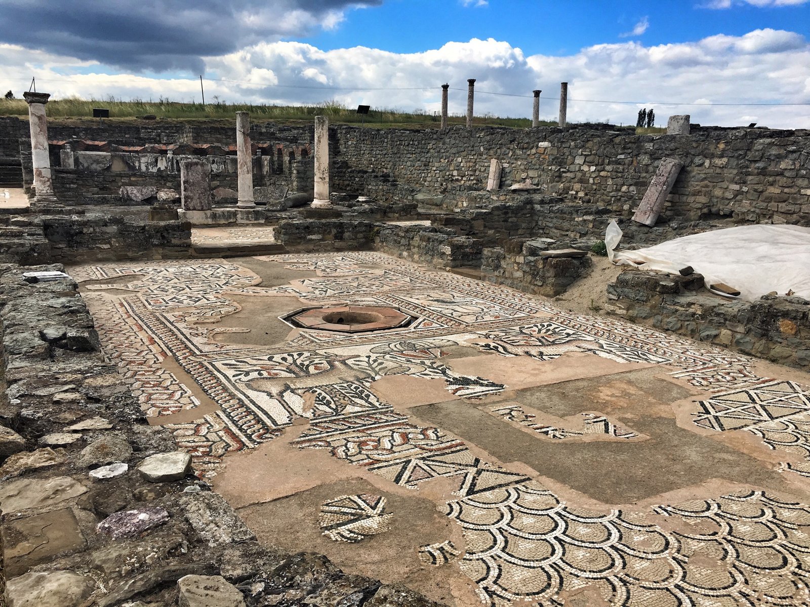 On the Wine Trail in Central Macedonia: Popova Kula, Demir Kapija & Stobi 27 Alternative palace view and mosaics in Stobi, Macedonia © The Blonde Gypsy