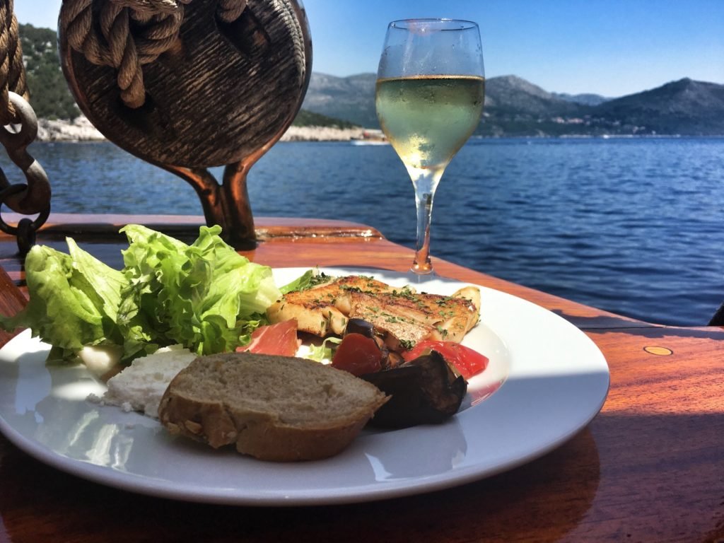 Via Dinarica: From Dubrovnik to the Elaphiti Islands, Croatia 7 Lunch on the Karaka Ferry Elafiti Island Cruise Dubrovnik Croatia © The Blonde Gypsy