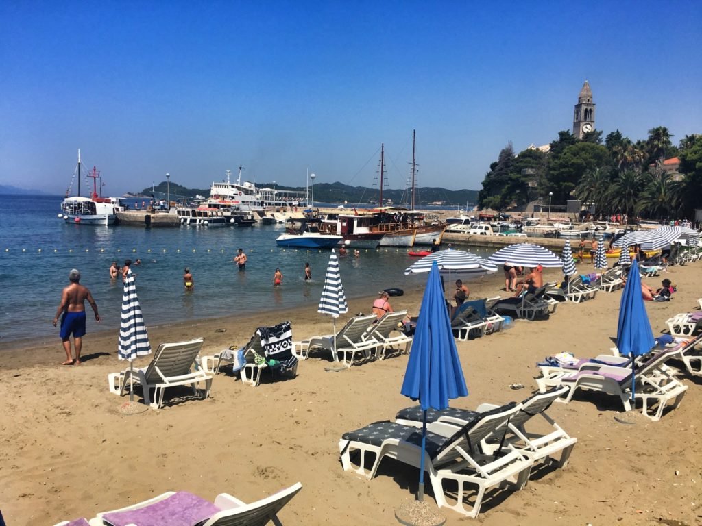 Via Dinarica: From Dubrovnik to the Elaphiti Islands, Croatia 16 Main beach on Lopud Elafiti Islands Dubrovnik Croatia © The Blonde Gypsy