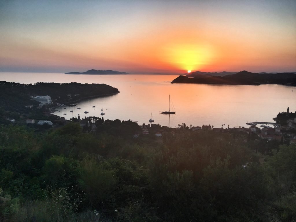 Via Dinarica: From Dubrovnik to the Elaphiti Islands, Croatia 21 Sunset from St. John's Chapel on Lopud Elafiti Islands Dubrovnik Croatia © The Blonde Gypsy