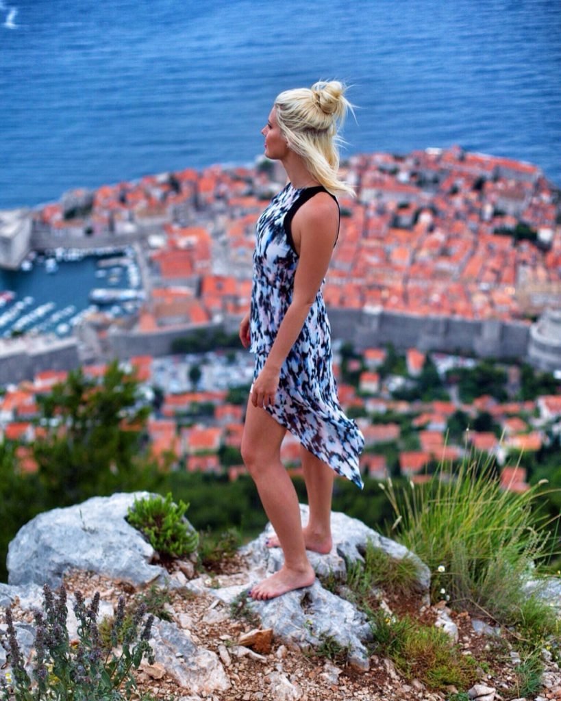 The Blonde Gypsy on Mt. Srd, Dubrovnik, Croatia