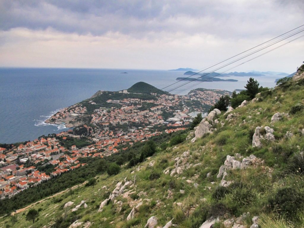 View north from Mt Srd, Dubrovnik, Croatia © The Blonde Gypsy