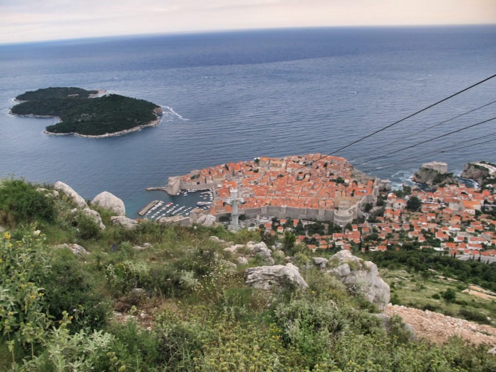 View south from Mt Srd, Dubrovnik, Croatia © The Blonde Gypsy