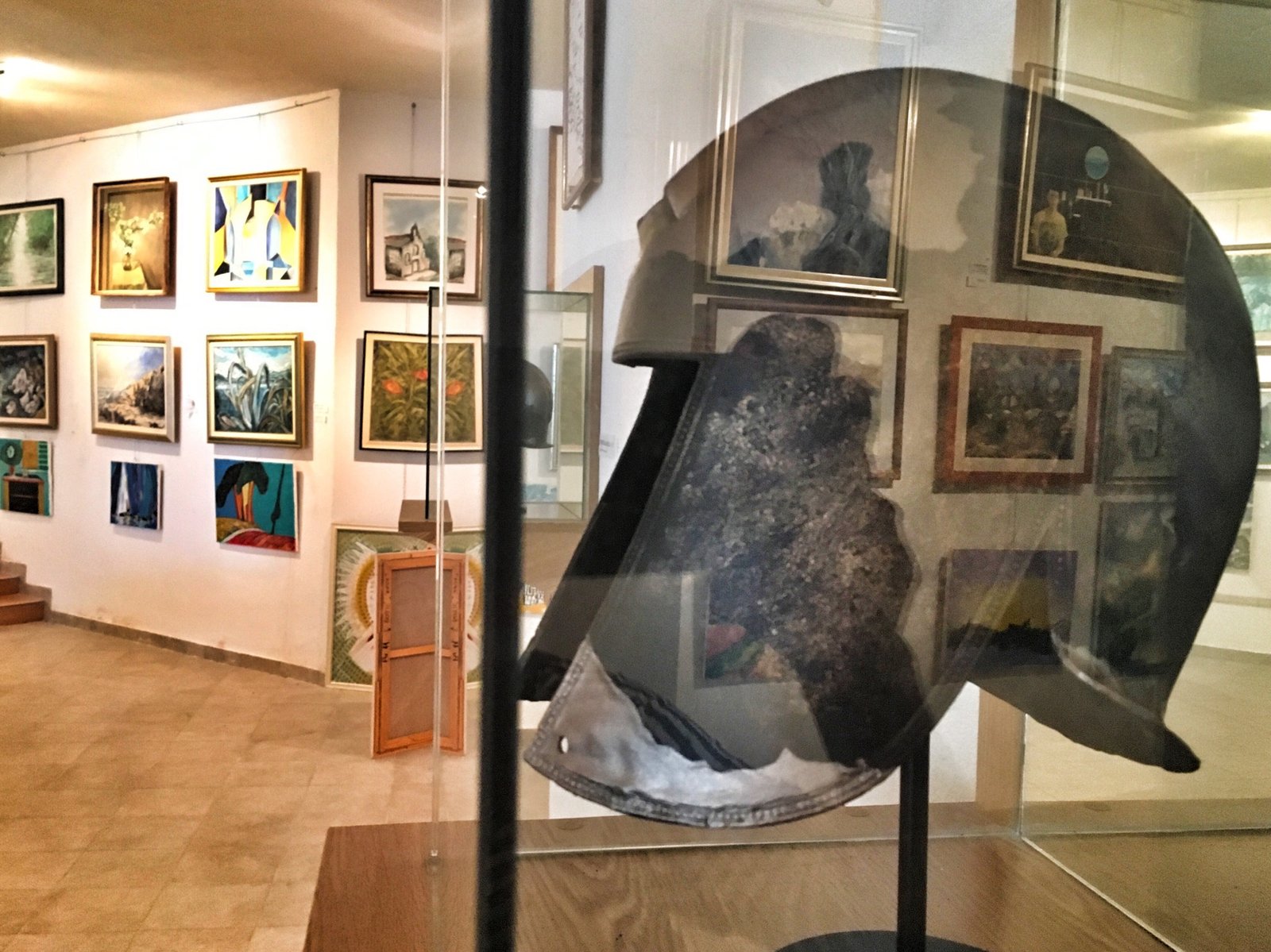 Via Dinarica: Exploring Ravno, Neum, and the Beaches of Bosnia & Herzegovina 13 Illyrian helmet in the Museum and Gallery of Neum in Neum, Bosnia & Herzegovina © The Blonde Gypsy