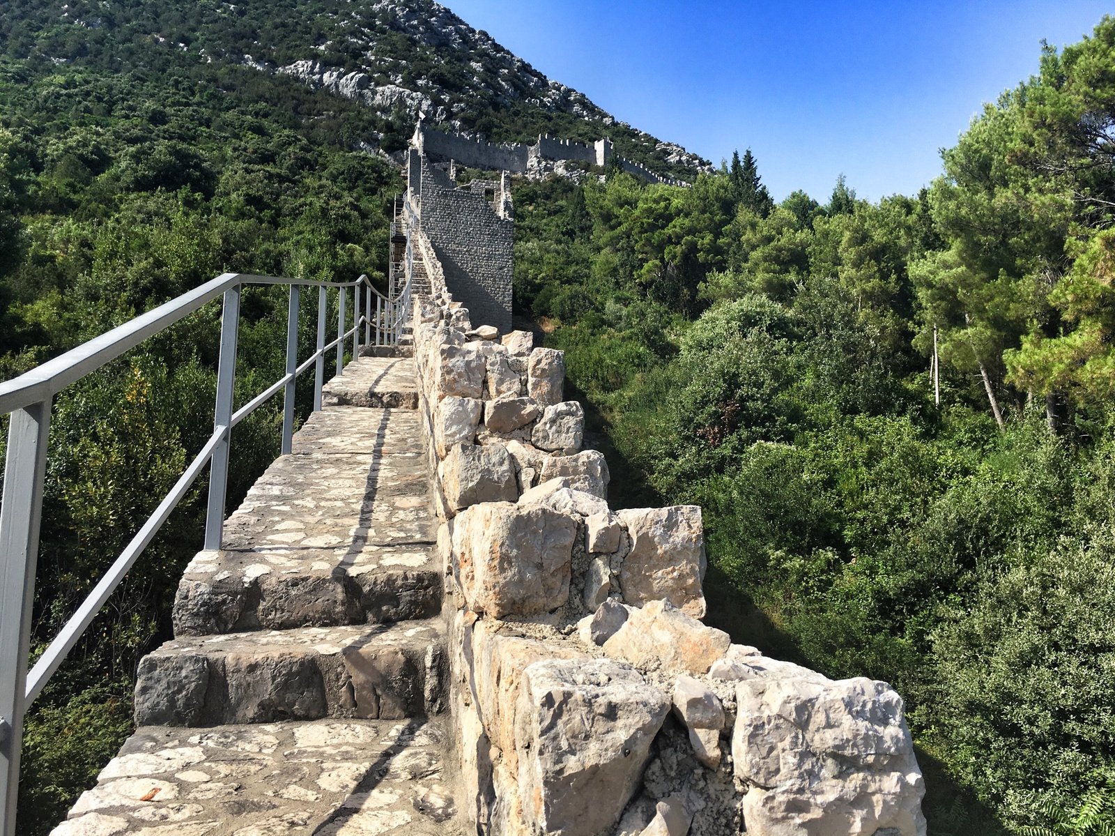 Climbing up the walls of Ston Croatia © The Blonde Gypsy. 1