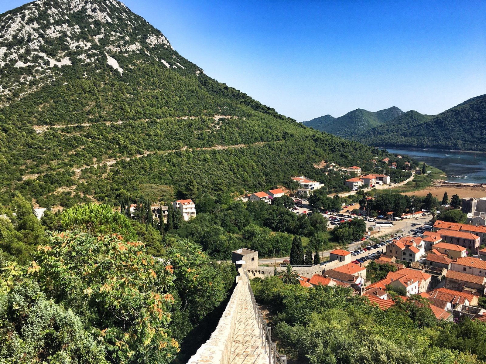 Looking down on Ston Croatia © The Blonde Gypsy. 1