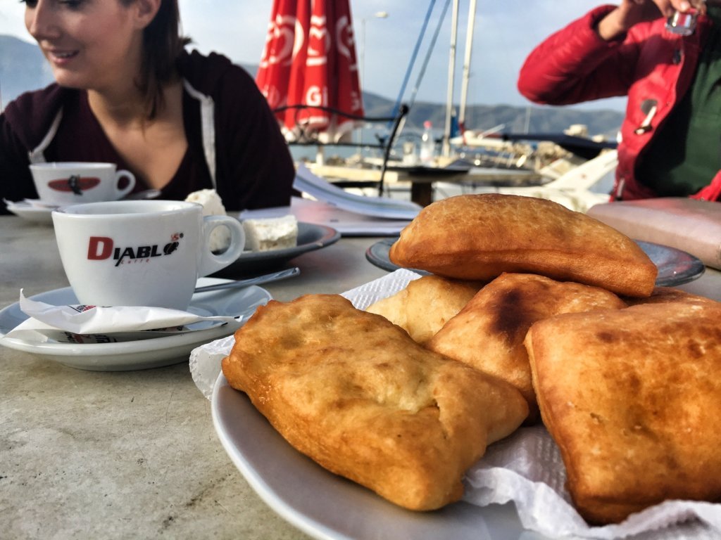 Llokuma and rakia for breakfast in Orikum near Karabarun Peninsula Albania © The Blonde Gypsy