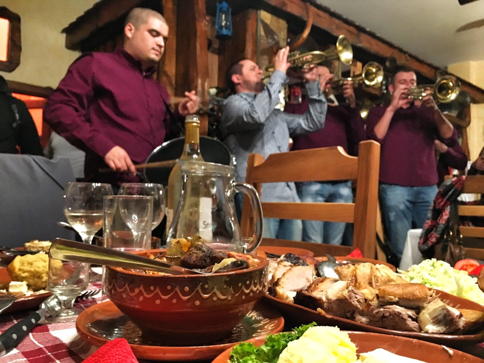 Dragačevske Trube performing at our final supper