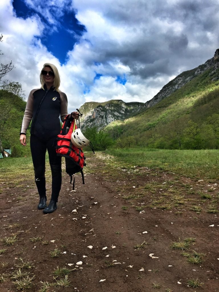 A Tara Canyon Experience Like No Other at Grab Ethno Village, Montenegro 12 Attire of an extreme canoer at Camp Grab in Montenegro © The Blonde Gypsy