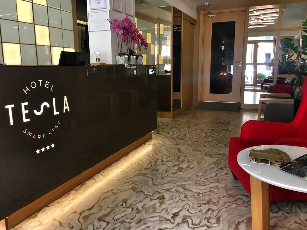 Taking Time With Nikola Tesla - Visit To The Tesla Museum & Belgrade's First Themed Hotel 4 Lobby Hotel Tesla Smart Stay in Belgrade Serbia © The Blonde Gypsy