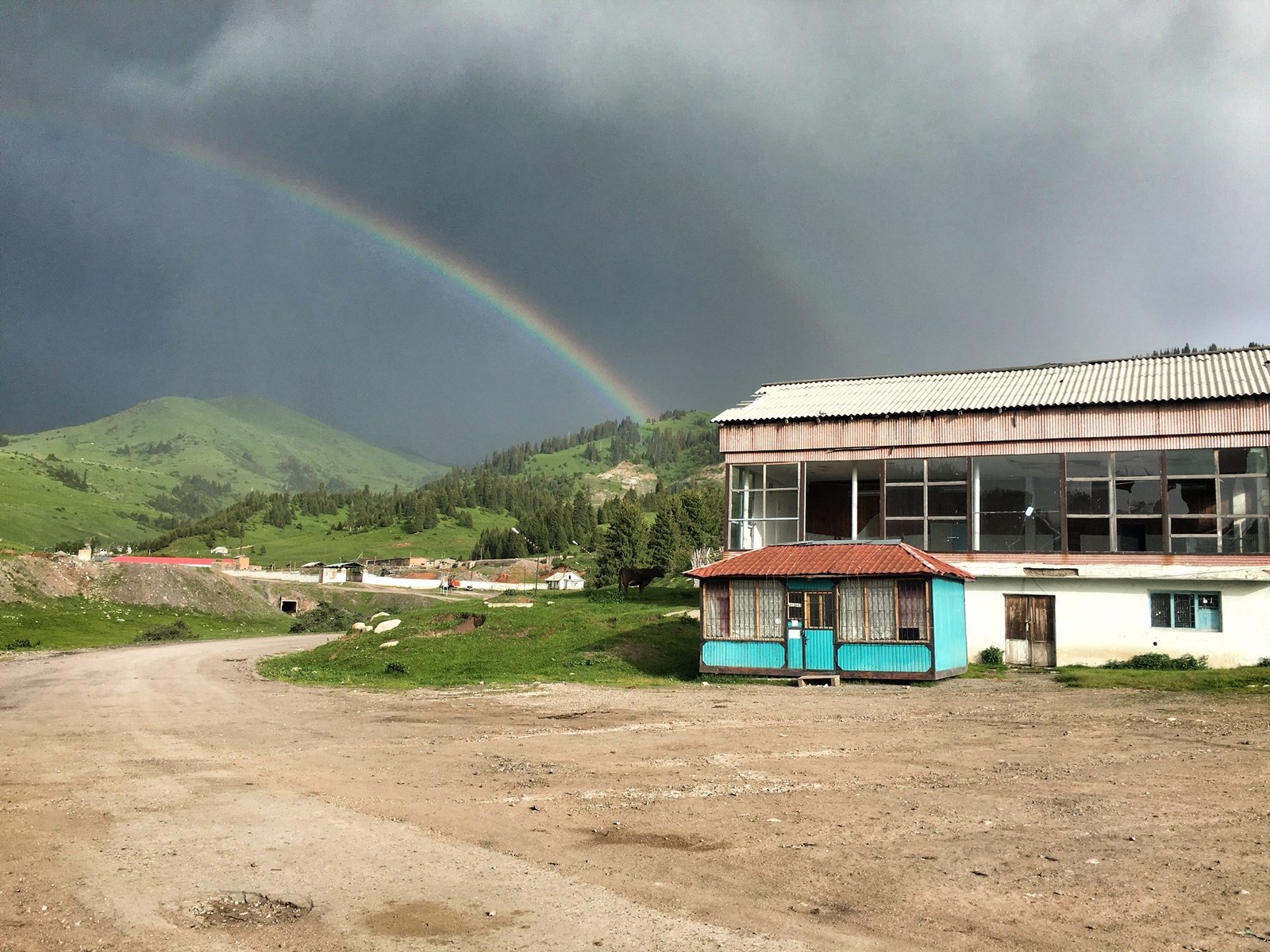 Rainbows over Jyrgalan Kyrgyzstan © The Blonde Gypsy