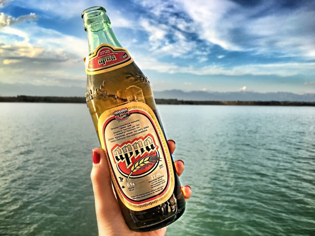 Sunset cruise on Issyk Kul in Kyrgyzstan © larissa olenicoff