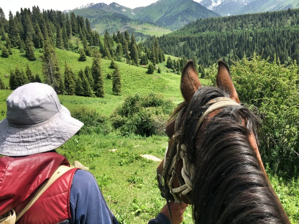 Survived the horse trek to Turnali Lake in Jyrgalan Kyrgyzstan © The Blonde Gypsy