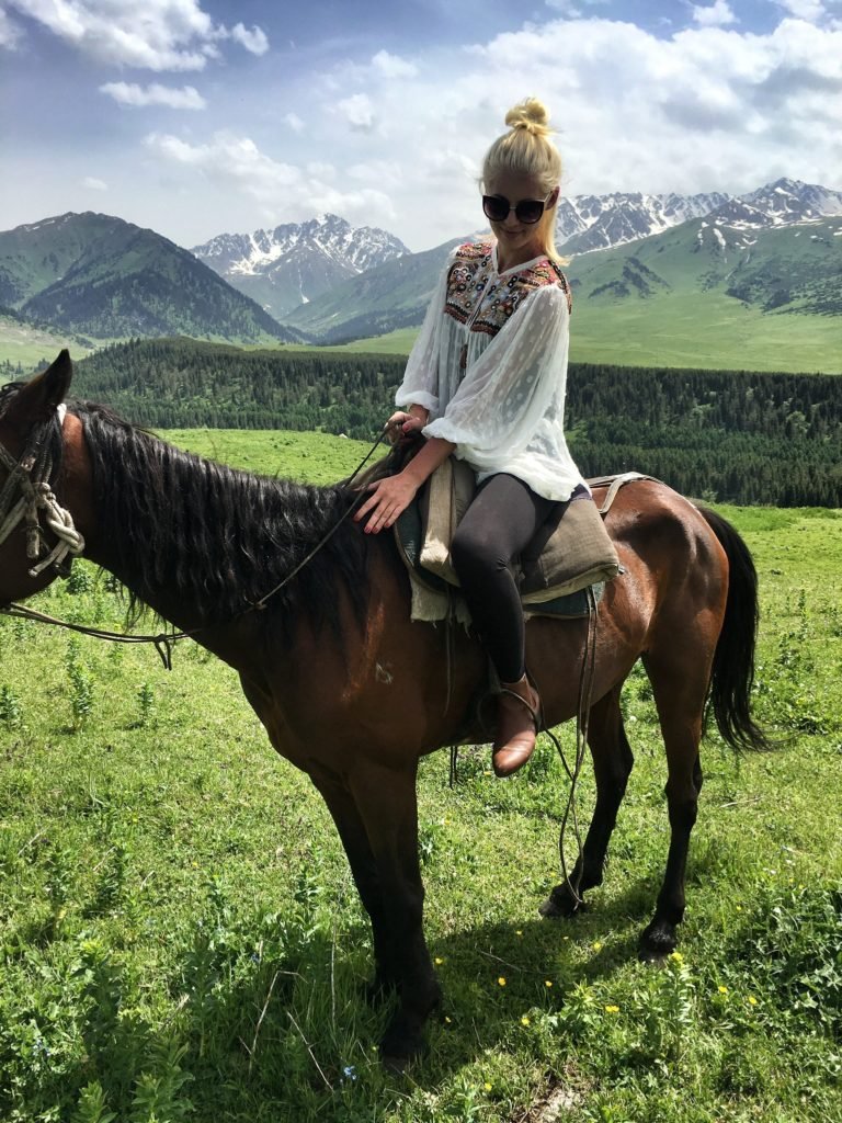 The Blonde Gypsy in Jyrgalan Kyrgyzstan © The Blonde Gypsy