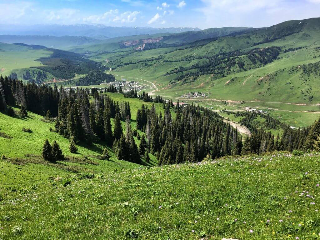 View above Jyrgalan Kyrgyzstan © The Blonde Gypsy