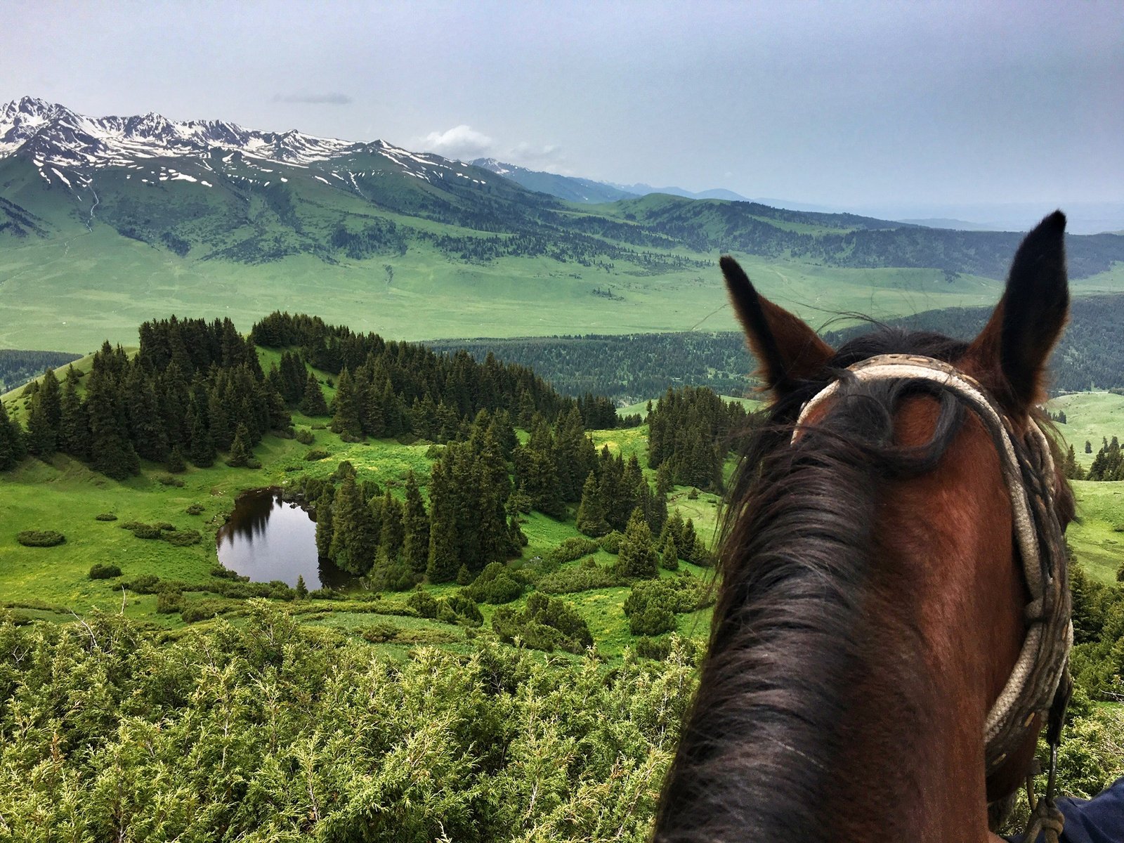 Views with the horse above Jyrgalan Kyrgyzstan © The Blonde Gypsy