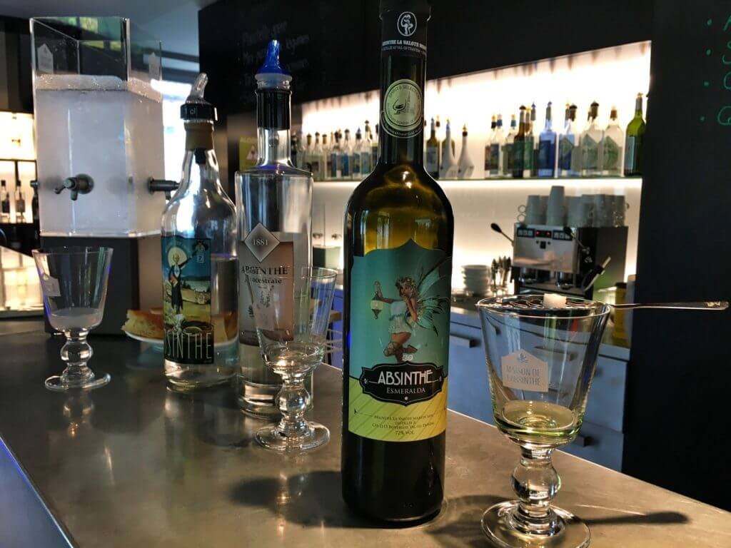 Adventures in Absinthe & Architecture Around Neuchâtel, Switzerland 28 Absinthe tasting at Maison de lAbsinthe in Motiers Neuchatel Switzerland © The Blonde Gypsy