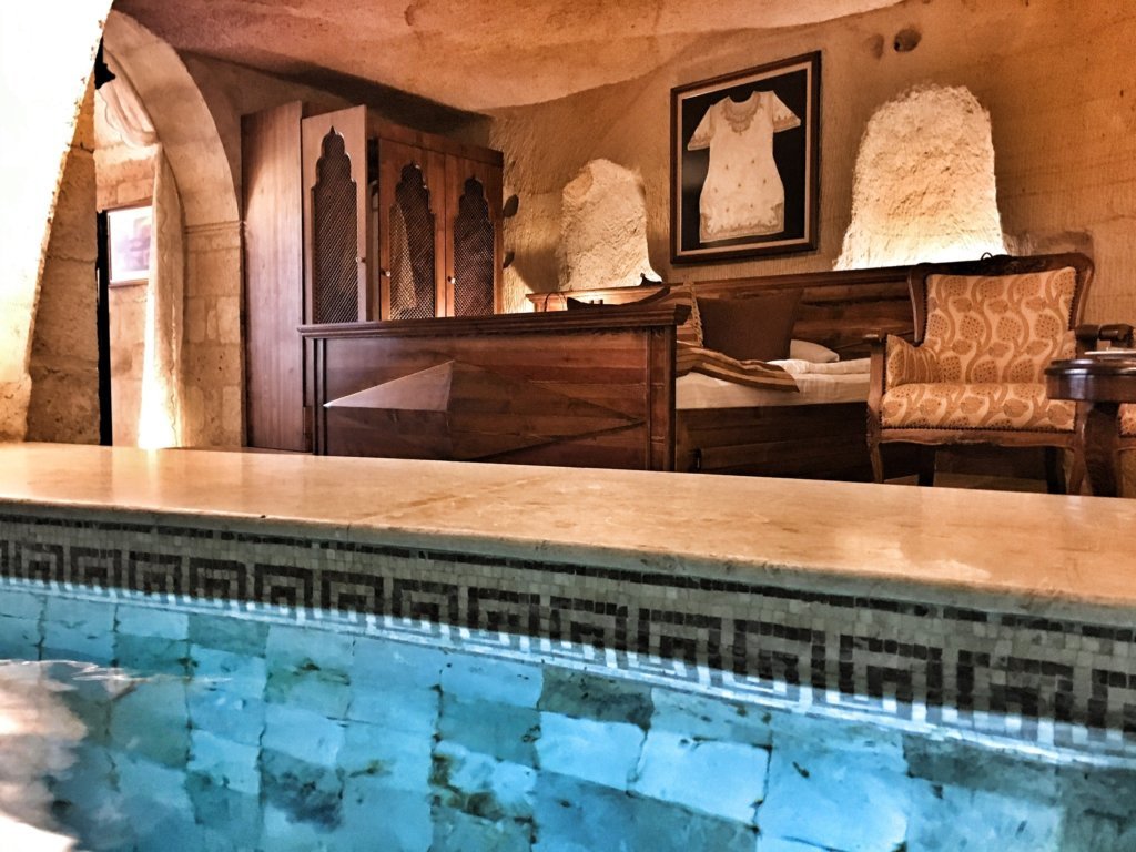 36 Hour Dream Trip to Cappadocia, Turkey 10 Pool Suite at Kayakapi Premium Boutique Cave Hotel in Urgurp Cappadocia Turkey © The Blonde Gypsy