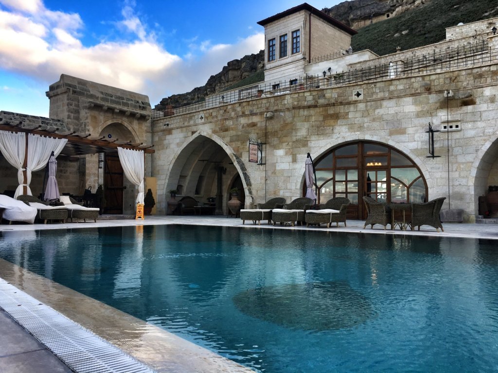 36 Hour Dream Trip to Cappadocia, Turkey 4 Pool at Kayakapi Premium Boutique Cave Hotel in Urgurp Cappadocia Turkey © The Blonde Gypsy.jpg.jpg