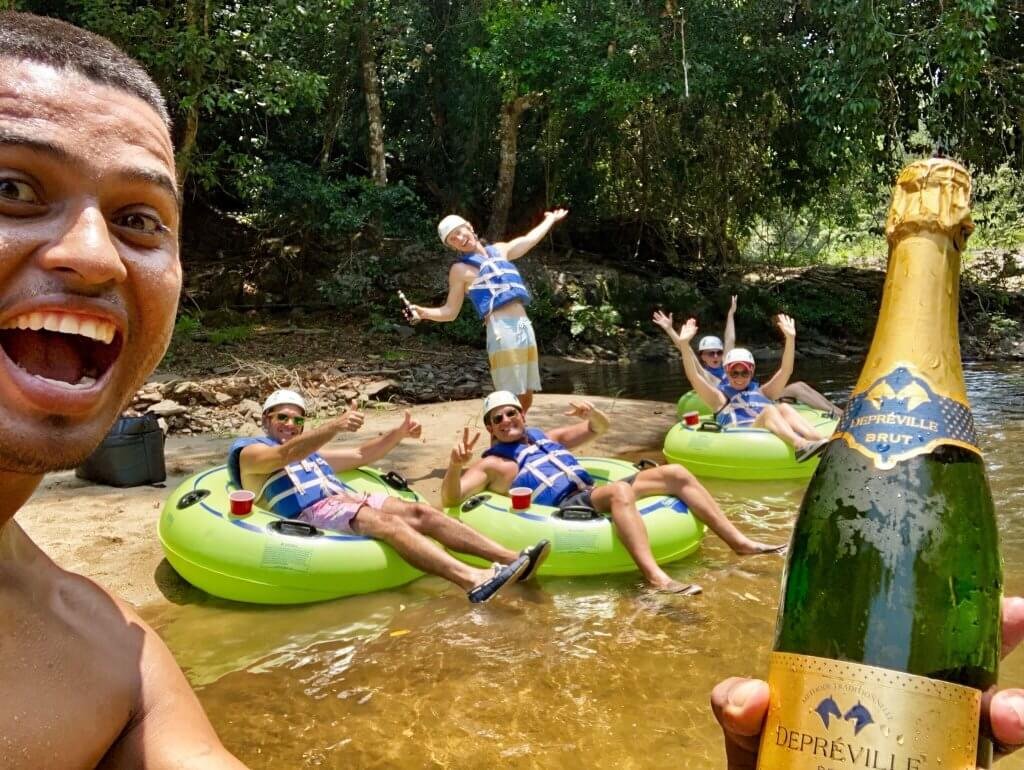 The crew with the best guide on planet if you're ever on a trip to Belize